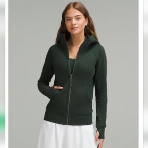 Lululemon Scuba Full Zip Hoodie Legacy Green Size 14